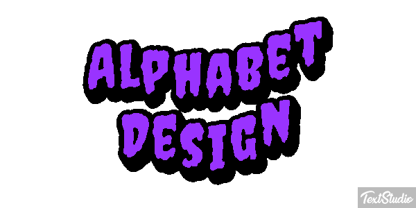 Alphabet Design Text effect