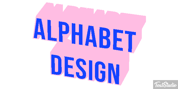 Alphabet Design Text effect
