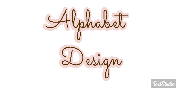 Alphabet Design Text effect