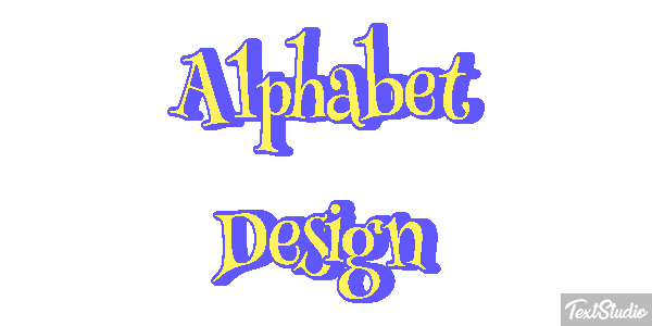 Alphabet Design Text effect