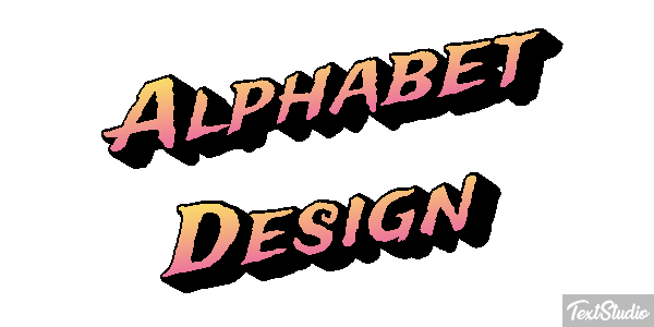 Alphabet Design Text effect