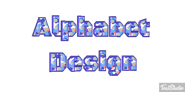 Alphabet Design Text effect