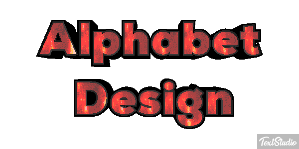 Alphabet Design Text effect