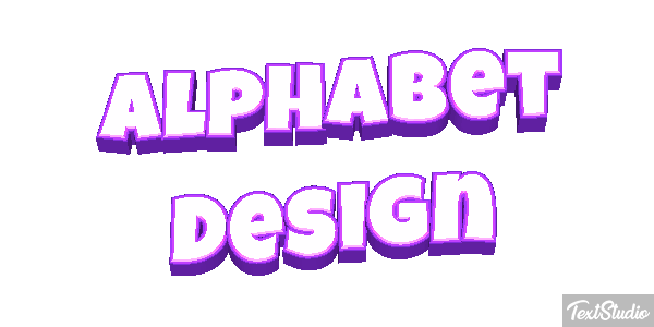 Alphabet Design Text effect