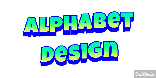 Alphabet Design Text effect