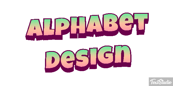 Alphabet Design Text effect