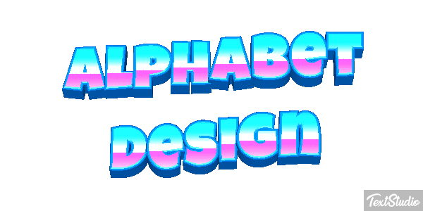 Alphabet Design Text effect