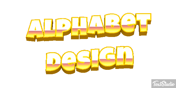 Alphabet Design Text effect