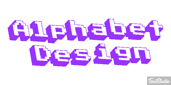 Alphabet Design Text effect
