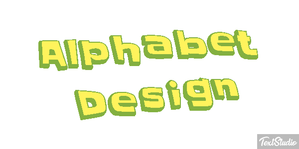 Alphabet Design Text effect