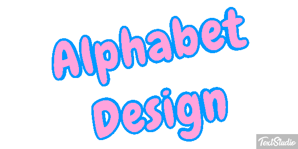 Alphabet Design Text effect