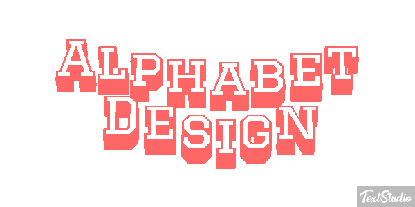 Alphabet Design Text effect