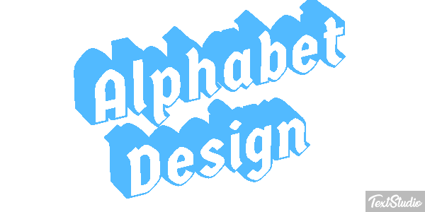 Alphabet Design Text effect