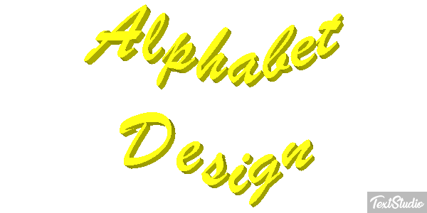Alphabet Design Text effect