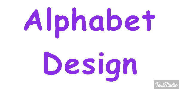 Alphabet Design Text effect