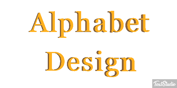Alphabet Design Text effect