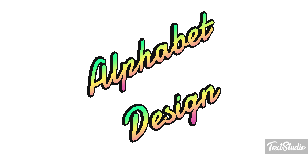 Alphabet Design Text effect
