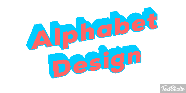 Alphabet Design Text effect