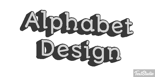 Alphabet Design Text effect