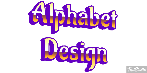 Alphabet Design Text effect