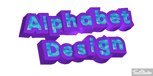 Alphabet Design Text effect