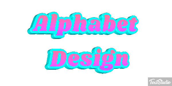 Alphabet Design Text effect
