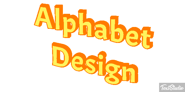 Alphabet Design Text effect