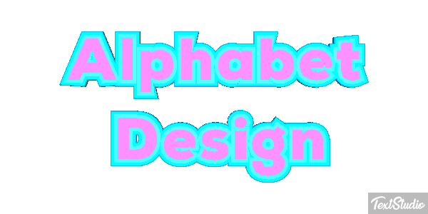 Alphabet Design Text effect