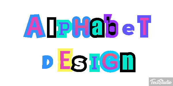 Alphabet Design Text effect