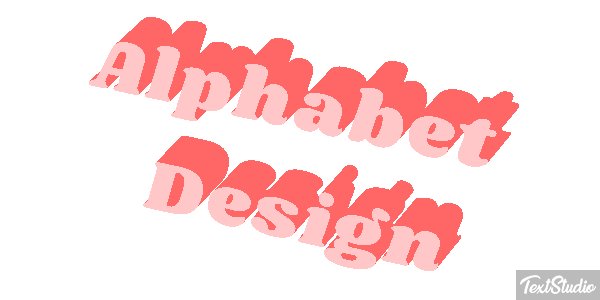 Alphabet Design Text effect