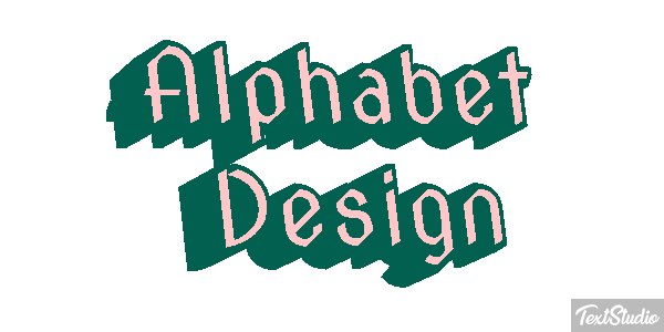 Alphabet Design Text effect