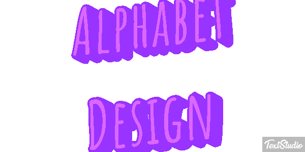Alphabet Design Text effect