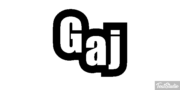 Gaj Effet de texte