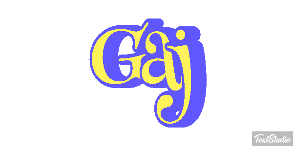 Gaj Effet de texte