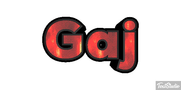 Gaj Effet de texte
