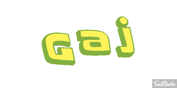 Gaj Effet de texte