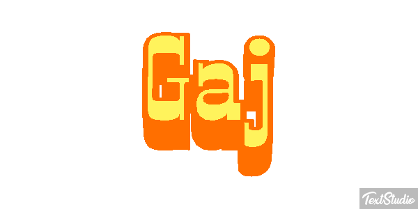 Gaj Effet de texte