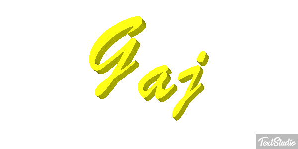 Gaj Effet de texte