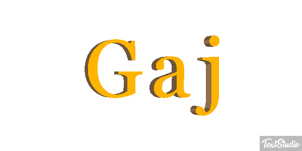 Gaj Effet de texte