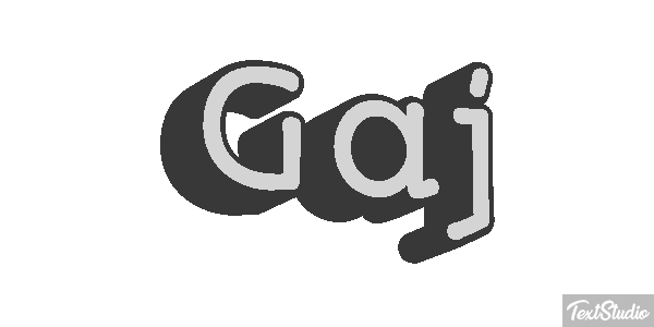 Gaj Effet de texte
