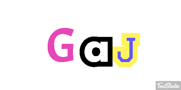 Gaj Effet de texte
