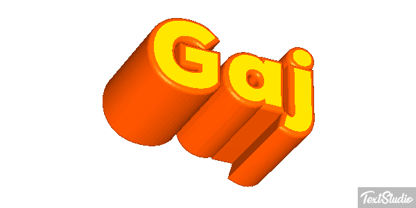 Gaj Effet de texte