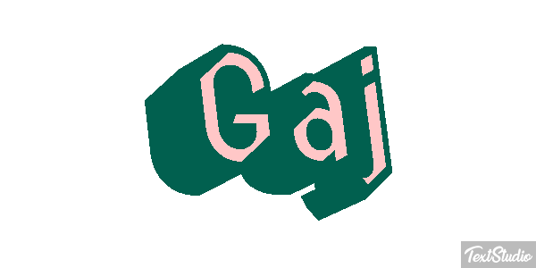 Gaj Effet de texte