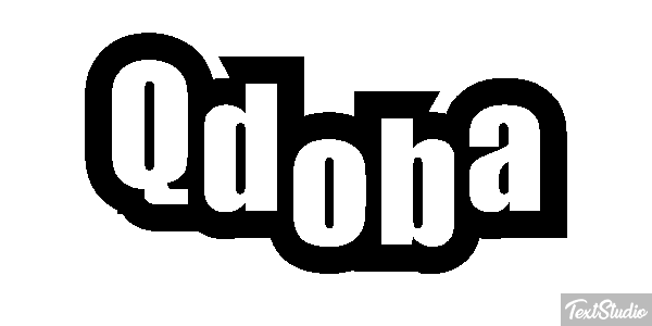 Qdoba Text effect