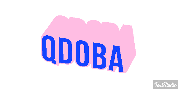 Qdoba Text effect