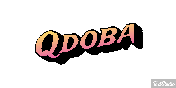 Qdoba Text effect