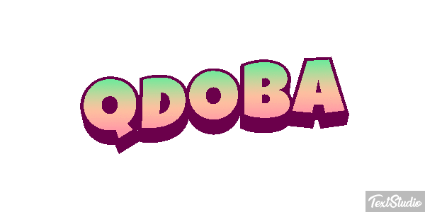 Qdoba Text effect