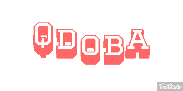 Qdoba Text effect