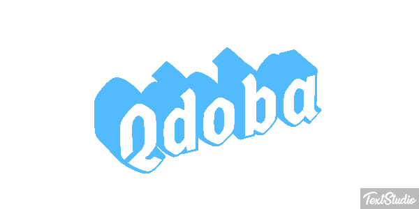 Qdoba Text effect
