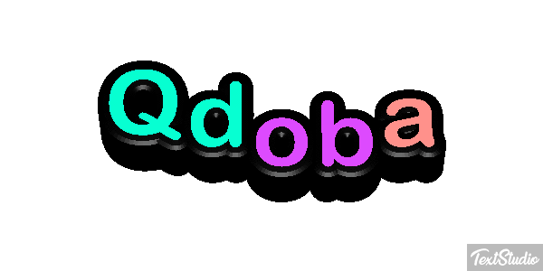 Qdoba Text effect